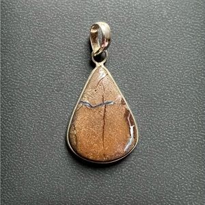 925 Sterling Silver Boulder Opal pendant
